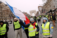 Polizisten am Samstag in Paris