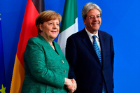 Einig in der EU-Flüchtlingspolitik: Kanzlerin Angela Merkel (CDU) und Italiens Regierungschef Paolo Gentiloni.