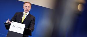 Finanzminister Christian Lindner präsentiert die Mai-Steuerschätzung.