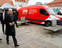 Zuhören wollen die SPD-Größen um Olaf Scholz im Osten.