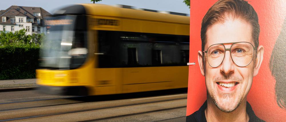Ein SPD-Wahlplakat mit Matthias Eckes Konterfei