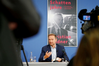 FDP-Parteichef Christian Lindner bei der Vorstellung seines Buches "Schattenjahre".