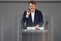 Bundesgesundheitsminister Karl Lauterbach (SPD) im Bundestag