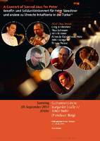 A concert for Peter: Plakat zum Solikonzert in der Gethsemanekirche.