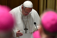 Papst Franziskus beim Gipfeltreffen zum Thema Missbrauch.