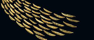 Goldschiffchen aus Nors. Nationalmuseum Kopenhagen.
Foto: LDA Sachsen-Anhalt, Foto: Juraj Lipták