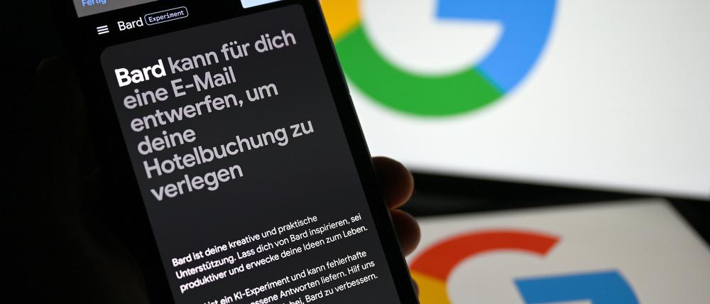 Jetzt auch auf Deutsch: Googles KI-Chatbot „Bard“.