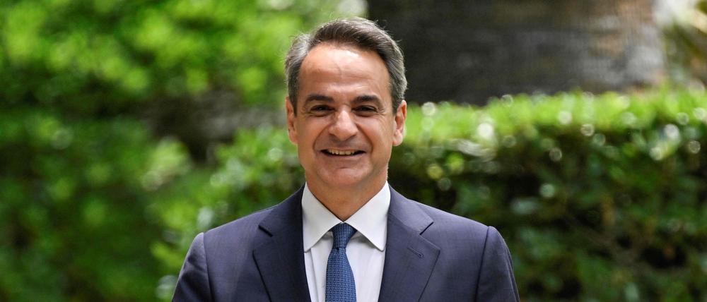 Der amtierende griechische Ministerpräsident Kyriakos Mitsotakis strahlt wahrscheinlich einer weiteren Amtszeit entgegen.