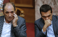 Alexis Tsipras und Wirtschaftsminister George Stathakis.