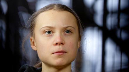 Die schwedische Klima-Aktivistin Greta Thunberg spricht in Brüssel zu Journalisten. (Archivbild). 