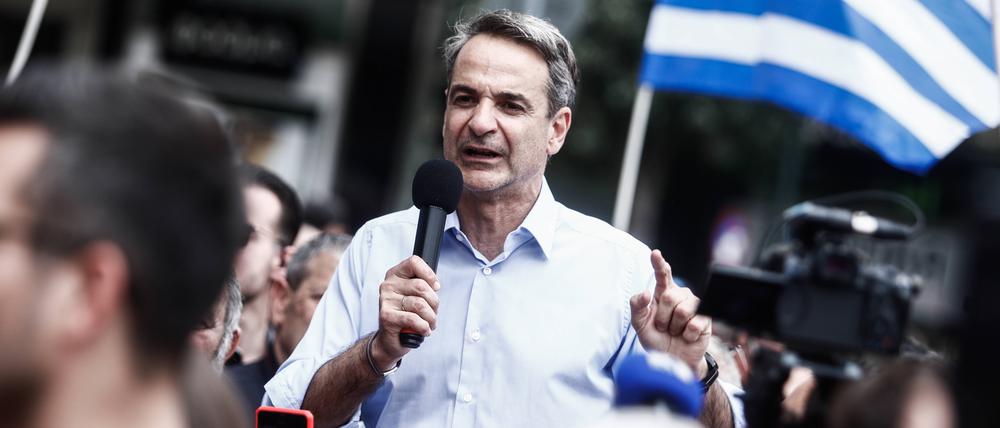 Bei den Umfragen zur griechischen Parlamentswahl liegt die Regierungspartei von Kyriakos Mitsotakis vorn.