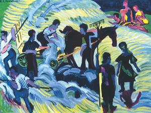 Ernst Ludwig Kirchners „Heuernte“ (114,5 × 144,5 cm) wird bei Grisebach auf 700.000–900.000 Euro geschätzt und am 30. Mai versteigert.