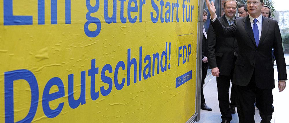 Guido Westerwelle in FDP Zentrale