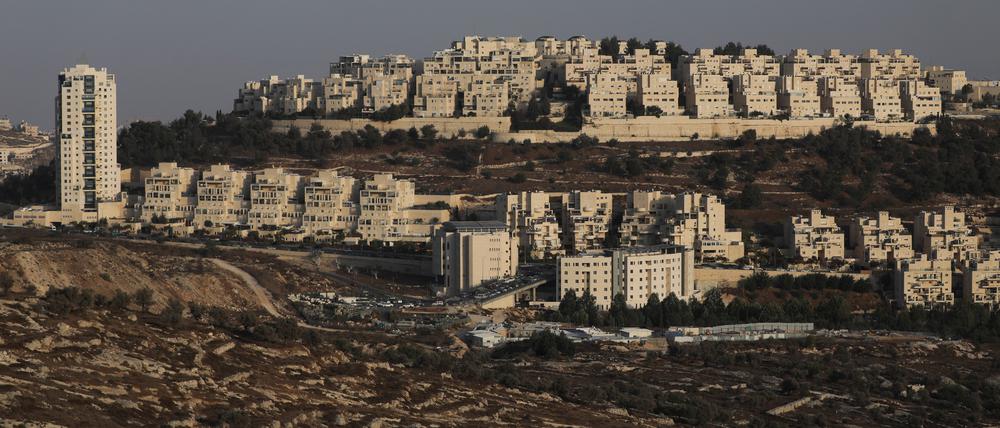 Ein Teil der israelischen Siedlung Har Homa in den besetzten Gebieten: Ein Siedlungsring soll die Ausdehnung der palästinensischen Stadt Bethlehem verhindern. Eine Zwei-Staaten-Lösung sieht anders aus.