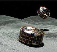 Die japanische Raumsonde "Hayabusa2" hat die zwei Roboter "Rover-1A" und "Rover-1B" auf dem Asteroiden "Ryugu" abgesetzt, die Bilder von der Oberfläche machen sollen.
