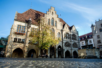 Das Rathaus von Hildesheim. Eine der fünf Städte, die noch auf der Shortlist für die europäische Kulturhauptstadt 2025 stehen.