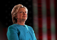 Vom FBI entlastet: Hillary Clinton am Sonntag Abend in New Hampshire.