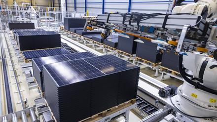 Hochleistungs-Solarzellen Meyer Burger: In der Schweiz entwickelt, in Deutschland produziert.