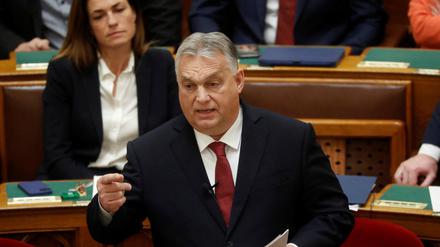 Viktor Orbán im ungarischen Parlament: Er will mehr Einfluss haben, als es die Größe und die wirtschaftliche Stärke Ungarns ermöglicht.