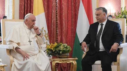 Papst Franziskus traf bei seinem Ungarn-Besuch Ministerpräsident Orbán.