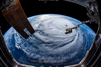 Der Hurrikan «Florence», aufgenommen von ESA-Astronaut Alexander Gerst aus der internationalen Raumstation ISS.