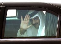 Der Emir von Katar, Scheich Tamim bin Hamad Al Thani, ist in der Hauptstadt. 