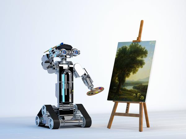 Josef Čapek, inventor of the term “robot”, was primarily a painter.  Robots follow suit today.