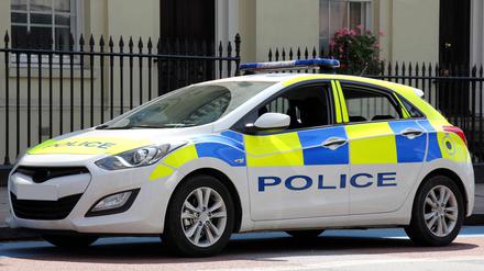 Ein Polizeiauto in London