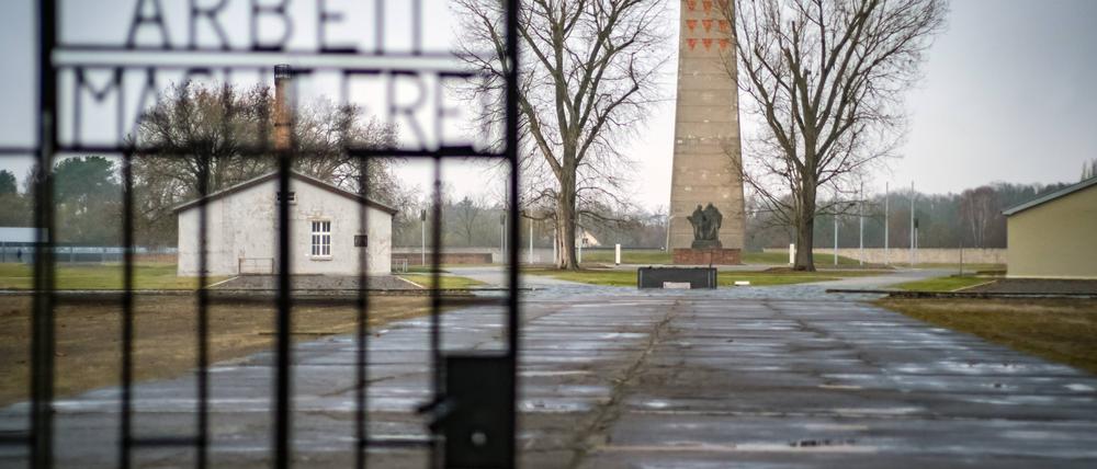 Der Eingang der Mahn- und Gedenkstätte Sachsenhausen in Oranienburg.