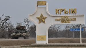 Russischer Panzer im Krim-Ort Dschankoj (Archivbild).