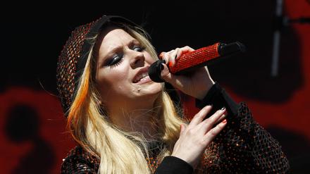 Avril Lavigne im vergangenen September bei einem Konzert in Las Vegas.