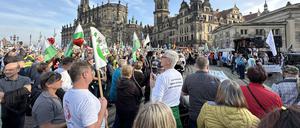 In Dresden demonstrierten im Oktober mehr als 7000 Menschen gegen die Energie- und Coronapolitik der Bundesregierung.