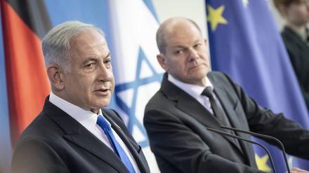 Wie arbeiten sie zusammen? Benjamin Netanjahu, Israels Premier, und Olaf Scholz. 