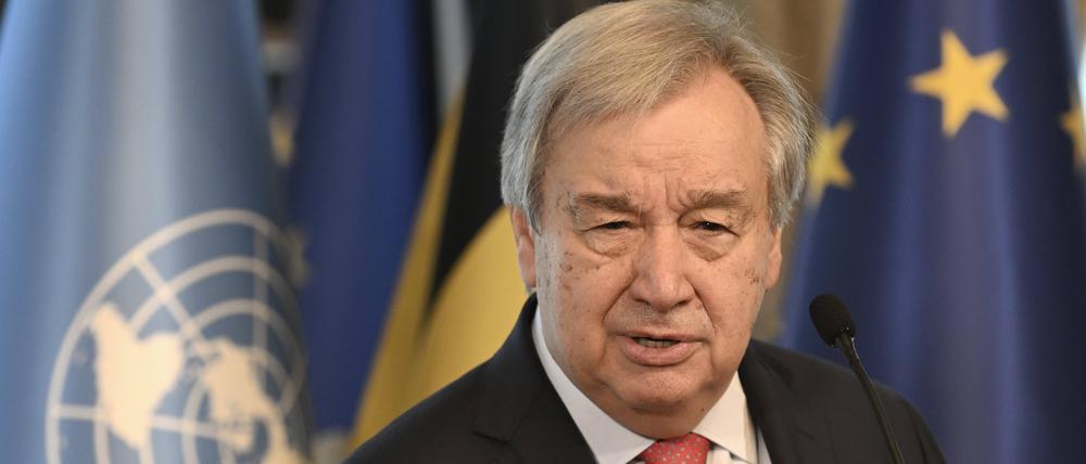 António Guterres am 13. Juli 2023.
