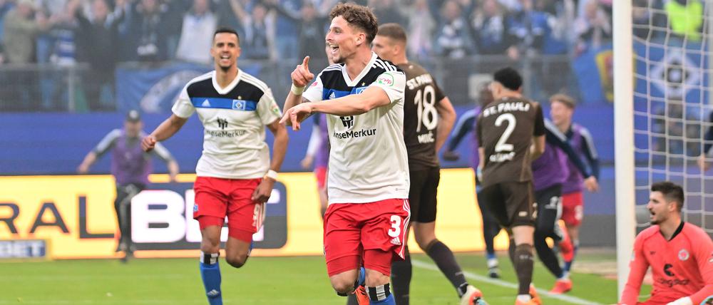 Moritz Heyer traf zum zwischenzeitlichen 3:1 für den Hamburger SV.