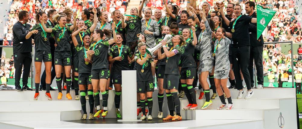 Die Wolfsburgerinnen kürten sich zum elften Mal zu Pokalsiegerinnen.