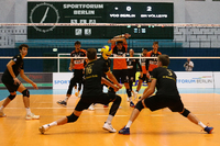 Wiedersehen im Sportforum. Auch das Heimspiel der BR Volleys gegen den VC Olympia wird in Hohenschönhausen ausgetragen.
