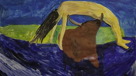 Und wieder einmal der Steier. Kateryna Lisovenkos Gemälde „Rauber der Europa“.