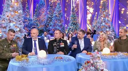 Weihnachtsspecial beim TV-Sender Rossija 1.