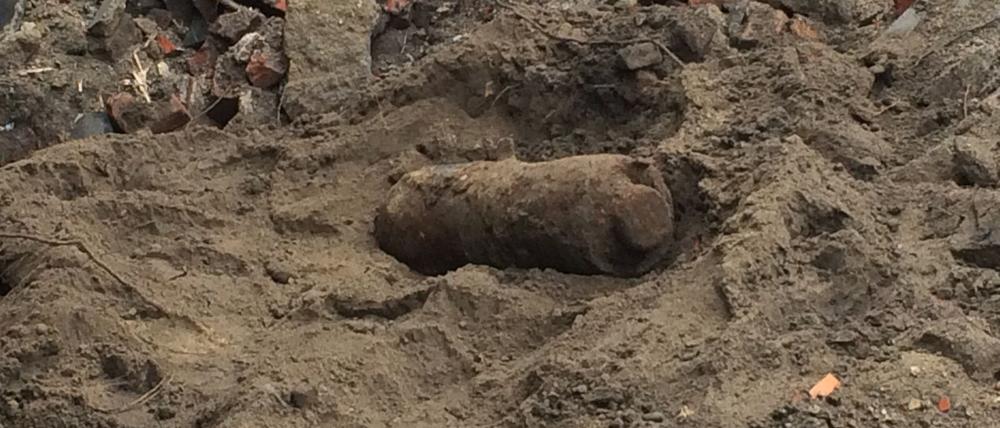 In Cottbus wurde bei Bauarbeiten eine Bombe gefunden