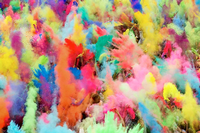 Schon letztes Jahr im Juli feierten tausende Menschen in Berlin am Postbahnhof das "Holi Festival of Colors".