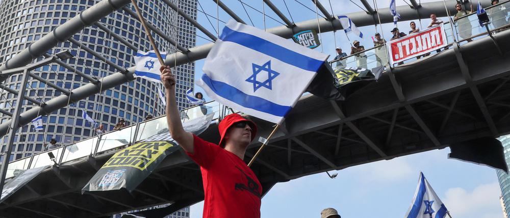 Demonstrant in Israel.