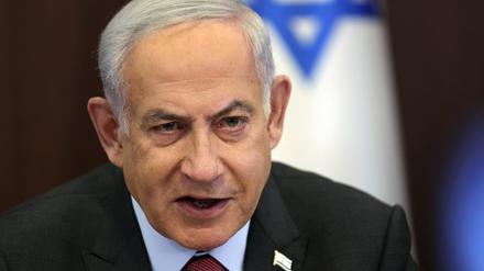  Israels Regierungschef Benjamin Netanjahu.