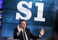 Sein Job ist in Gefahr: Bei einem "Nein" im Referendum am Sonntag könnte Ministerpräsident Renzi zurücktreten.