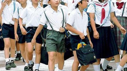 Japanische Schulkinder
