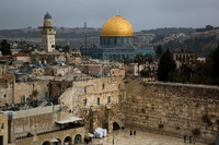 Wahrzeichen Jerusalems: Die Klagemauer und der Felsendom