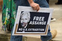 Solidarität in Sydney: Auch in Australien gab es am Freitag eine Demonstration für Julian Assange.