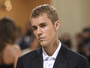 Popstar Justin Bieber auf einer Gala.