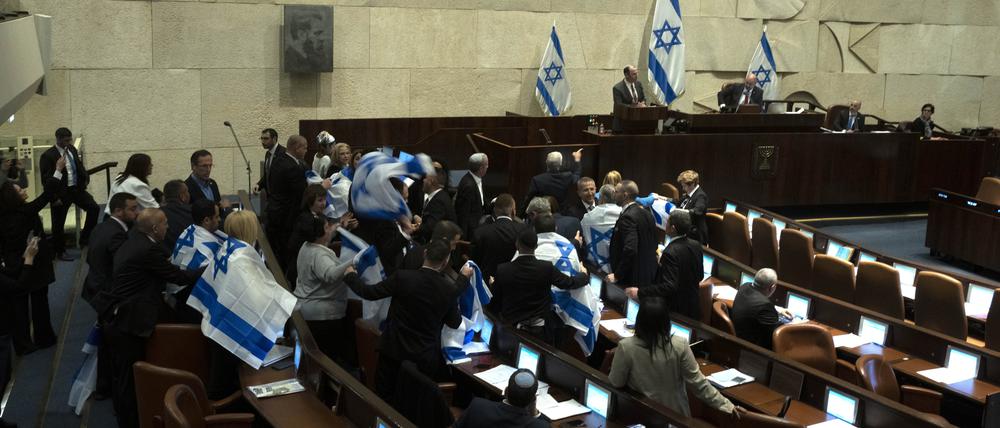 Israelische Abgeordnete in der Knesset