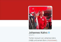 Twitter-Account vom SPD-Abgeordneten Johannes Kahrs und von seinem Bundestagsbüro.